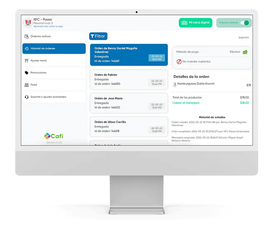 Cafi Ordering Super app Marketplace White label